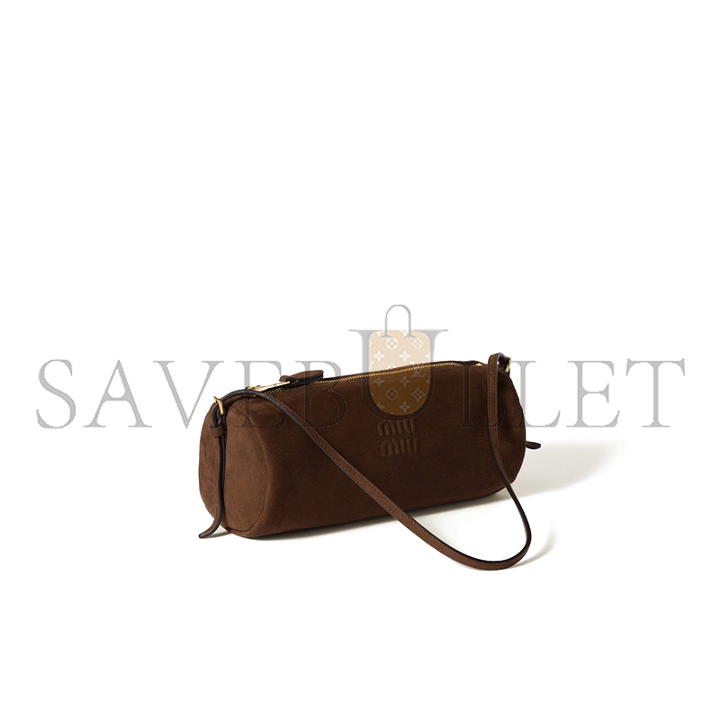 MIU MIU SUEDE LEATHER POUCH 5NE851 (22*9*9cm)